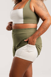 Conjunto Top Dupla Face e Short Duplo Flow